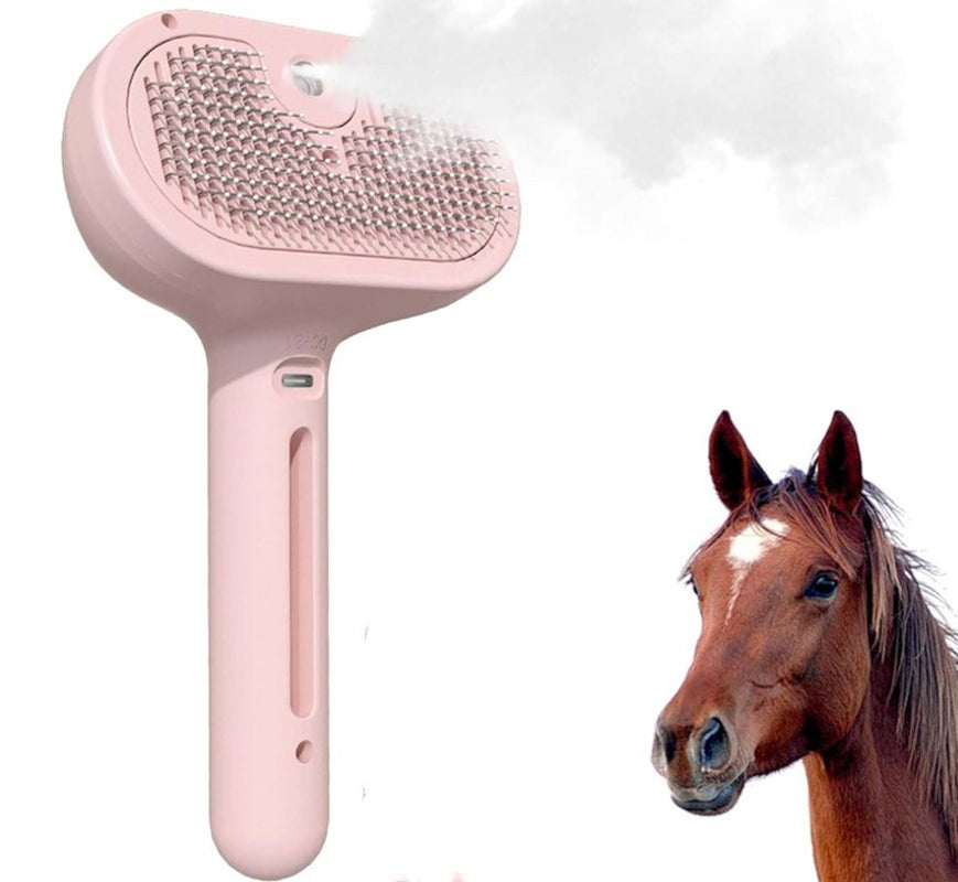 Plufura Dog Brush, 2in1 steamer and hair remover