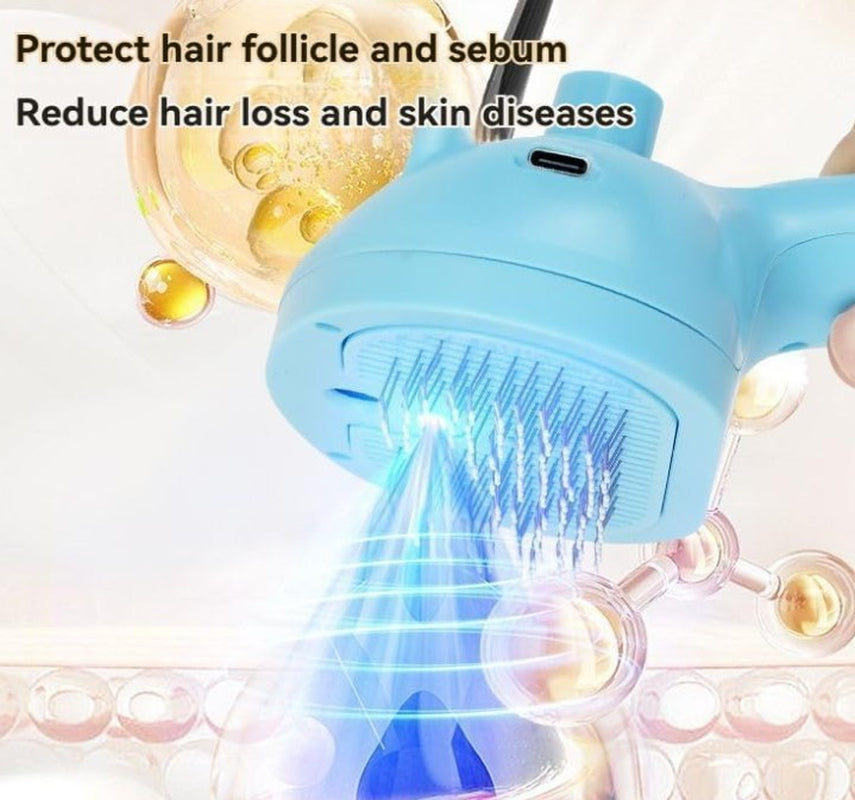 Plufura Dog Brush, 2in1 steamer and hair remover
