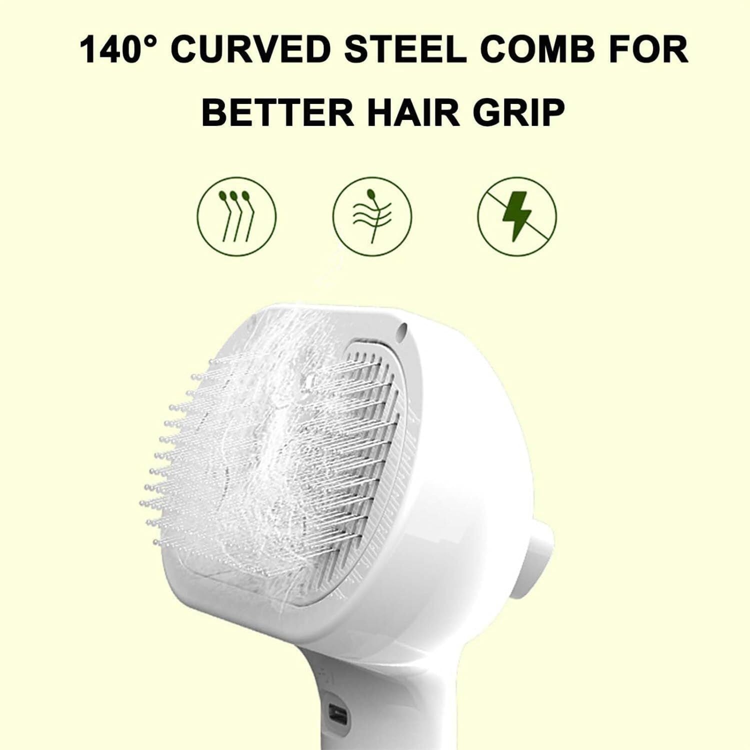Plufura Dog Brush, 2in1 steamer and hair remover